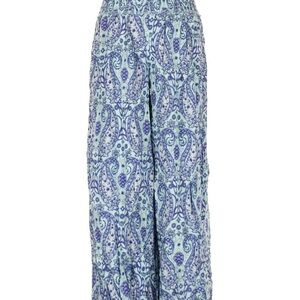Simply Southern Blue Paisley Wide-Leg Palazzo Pants